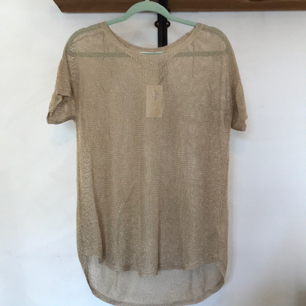Michael Kors Gold Marsh Top- Short Sleeve